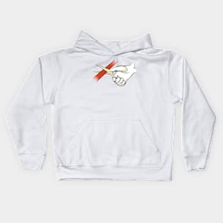 hand with clissors Kids Hoodie